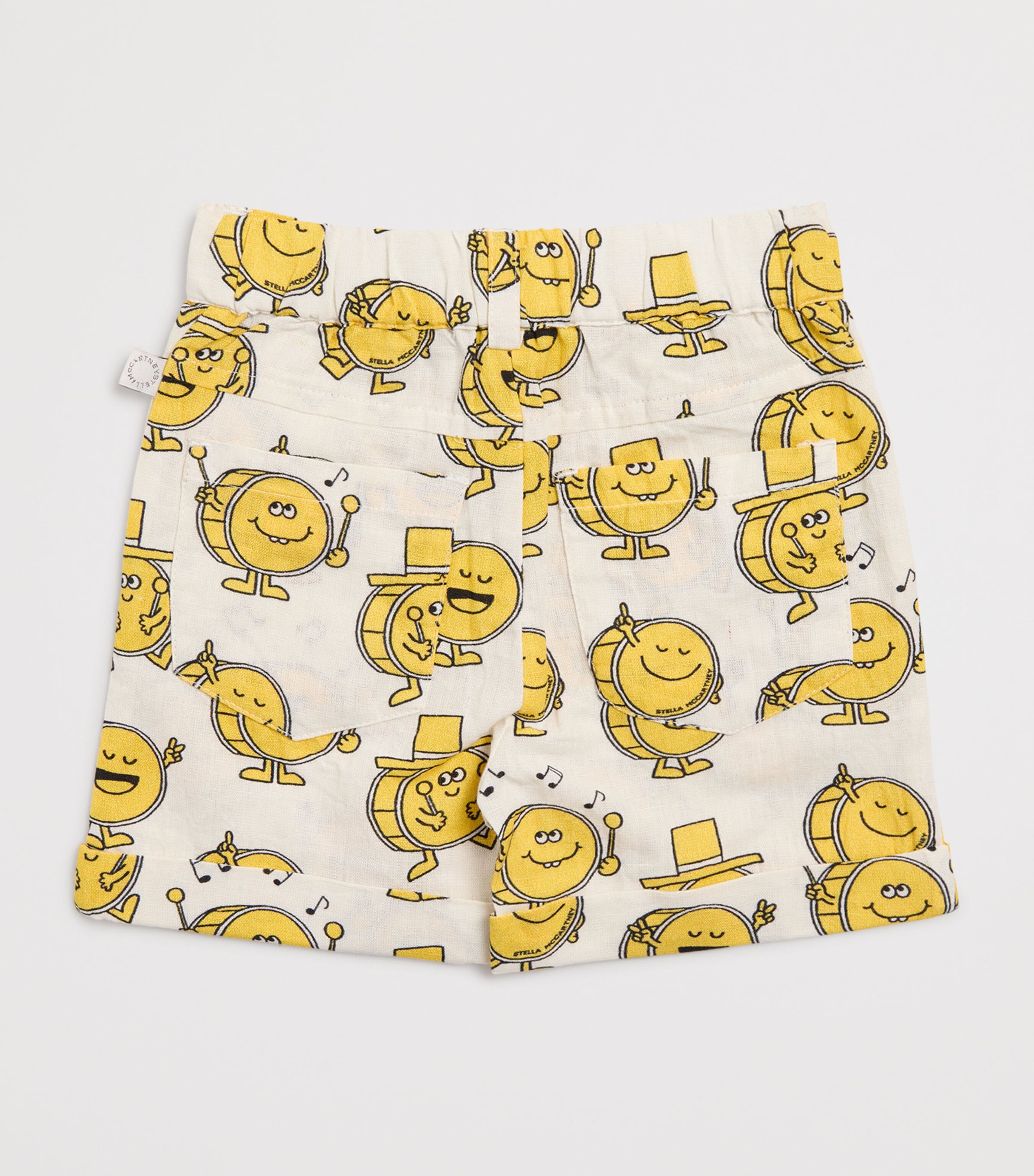 Stella McCartney Kids Organic Cotton-Linen Printed Shorts (3-36 Months) Image 2