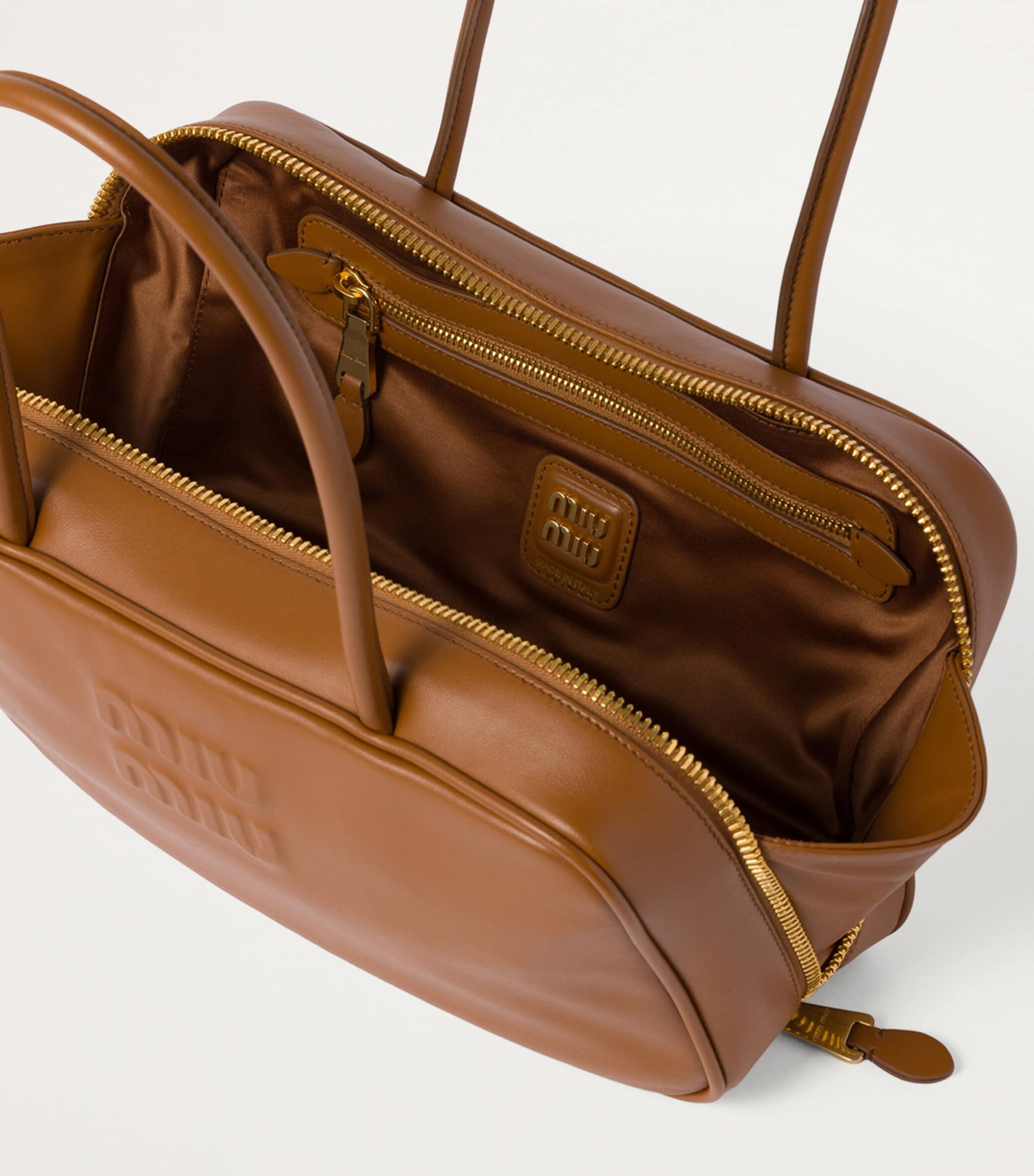 Leather Beau Top-Handle Bag F0046 Image 5