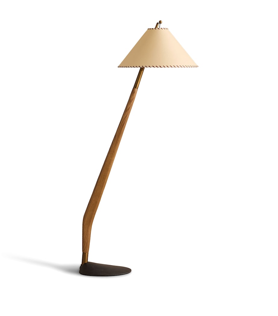 Soho Home Oak Wren Floor Lamp Wood Image 1