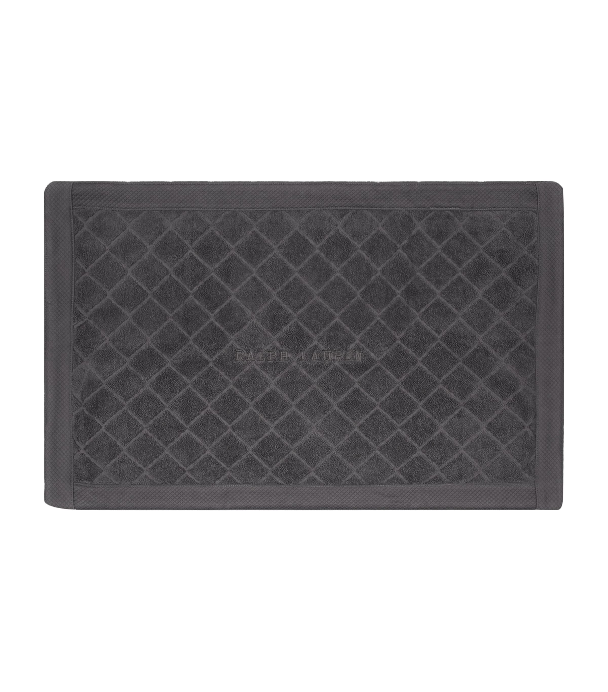 Shop Ralph Lauren Clavenue Bath Mat In Grey