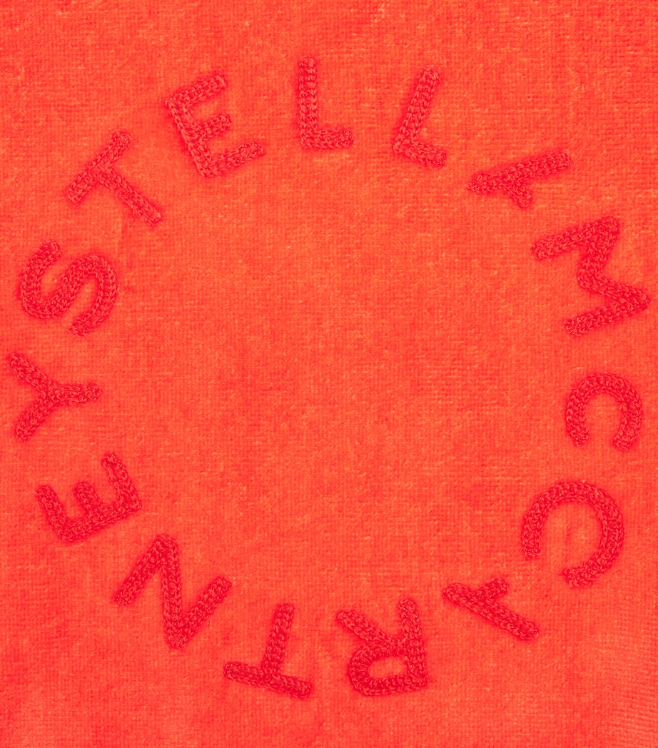 Stella McCartney Kids Cotton Logo Hooded Towel (3-9 Years) Image 3