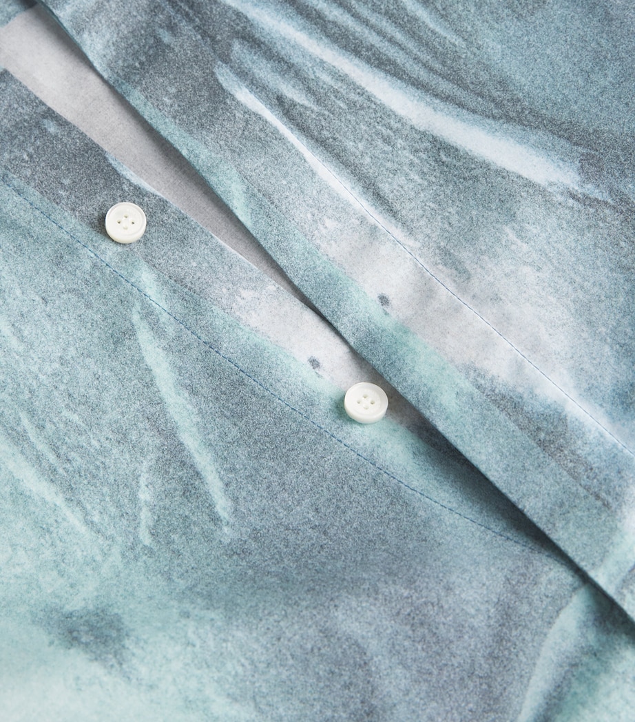 Cotton Water Graphic Shirt 5557-INDIGO/VNTGBLUE Image 5