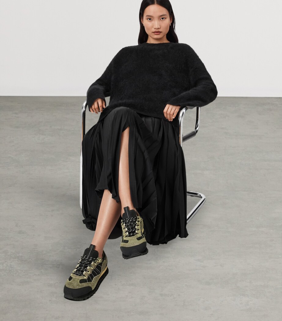 Suede Nevis Sneakers KHAKI GREEN Image 2