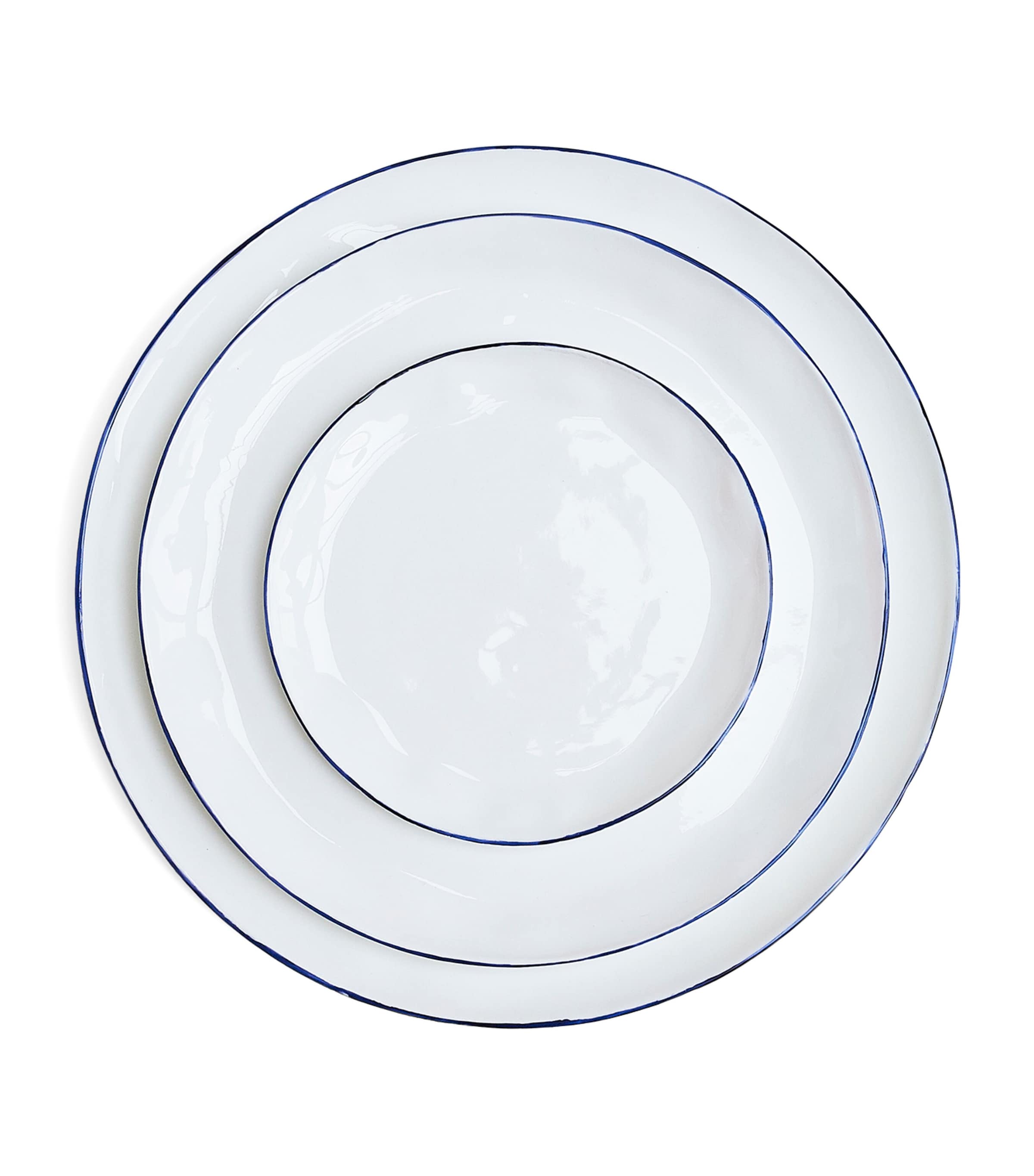 Set of 4 Cobalt Dinner Plates (28.5cm) COBALT (BLUE) Image 4