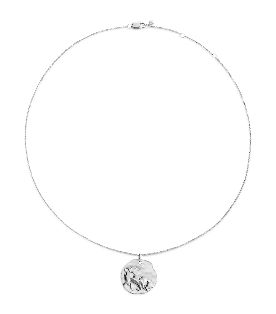 Monica Vinader Sterling Silver Taurus Zodiac Necklace Sterling Silver Image 1
