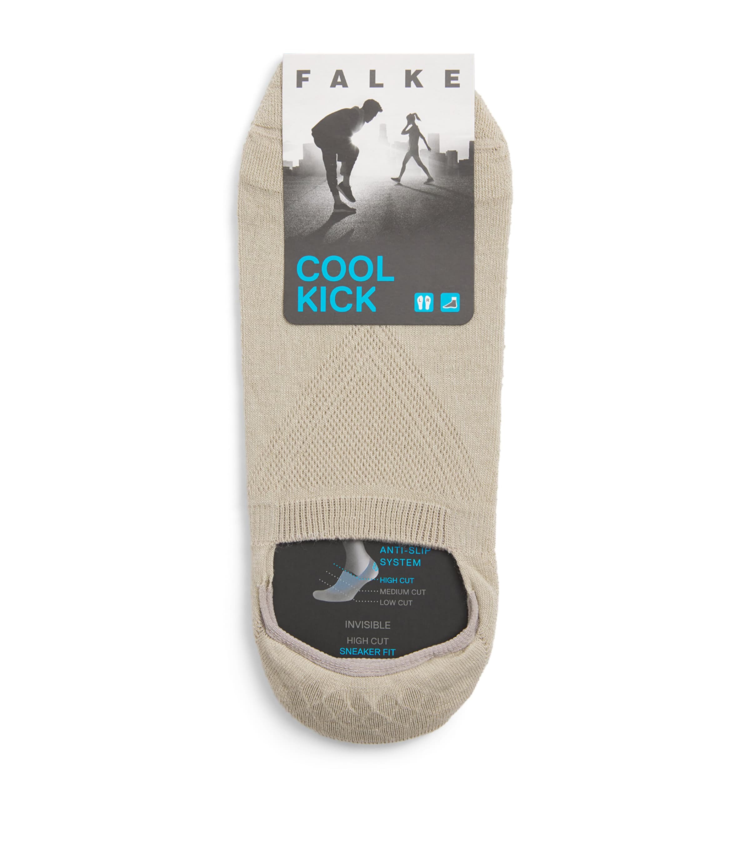 Falke Mens Cool Kick Invisible Socks Towel Image 1