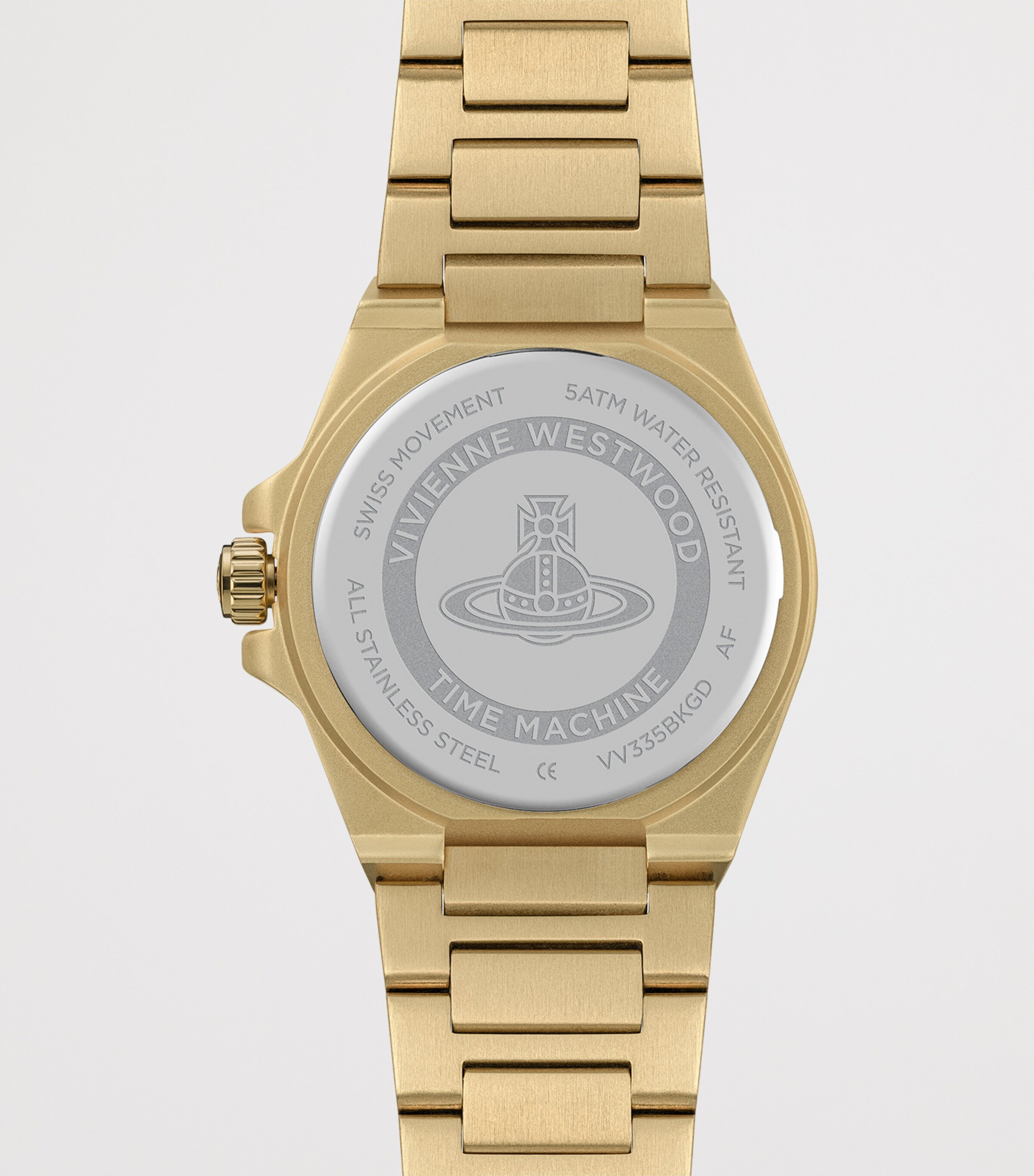 Vivienne Westwood Stainless Steel Hanwell Watch 37mm Blck Gld Image 5