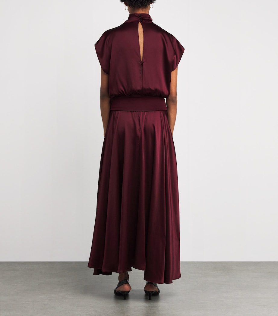 Silk Cowl-Neck Top SHIRAZ Image 3