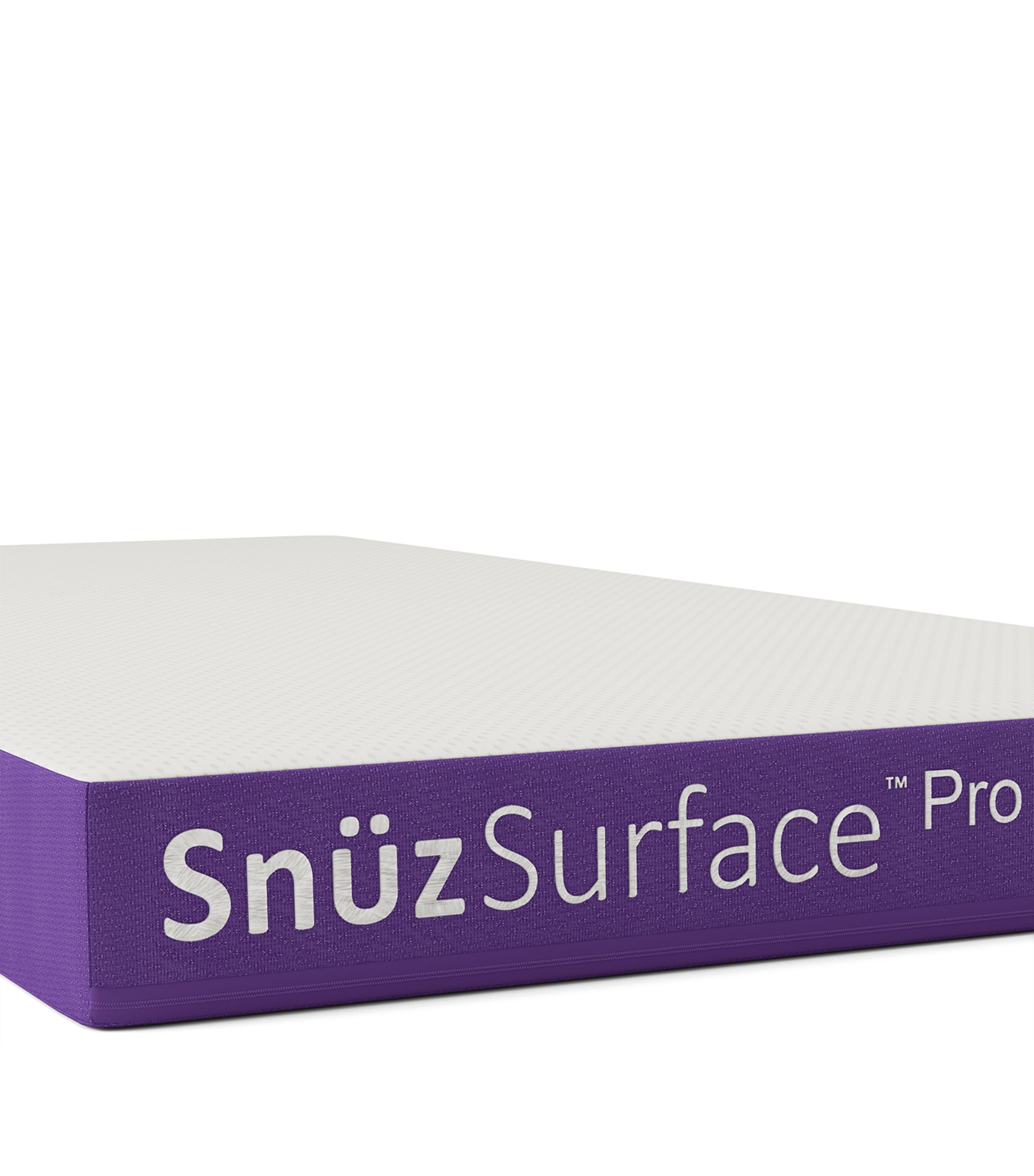 SnuzSurface Pro Cot Bed Mattress WHITE/ PURPLE Image 2
