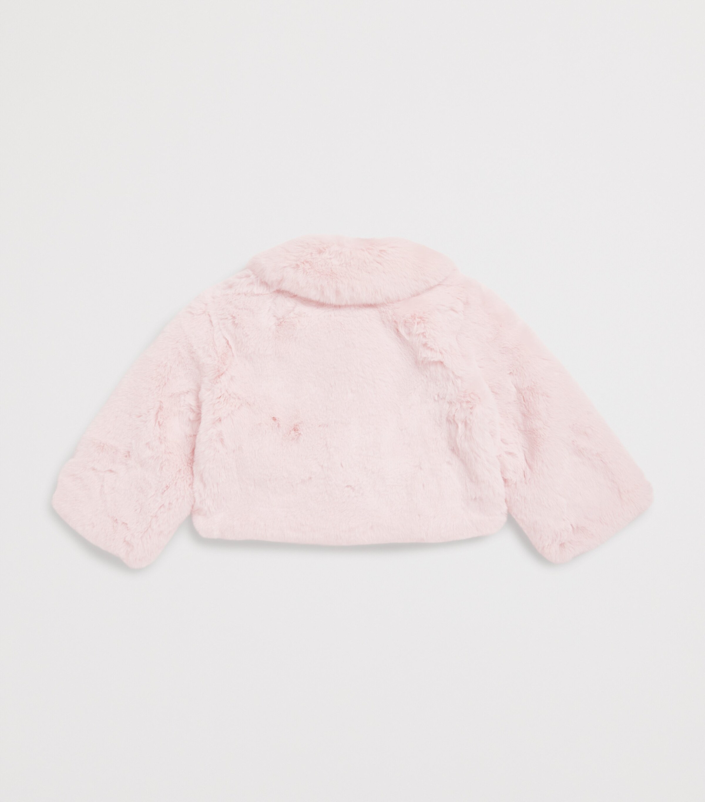 Self-Portrait Kids Faux Fur Jacket (3-12 Years) Pink Image 2