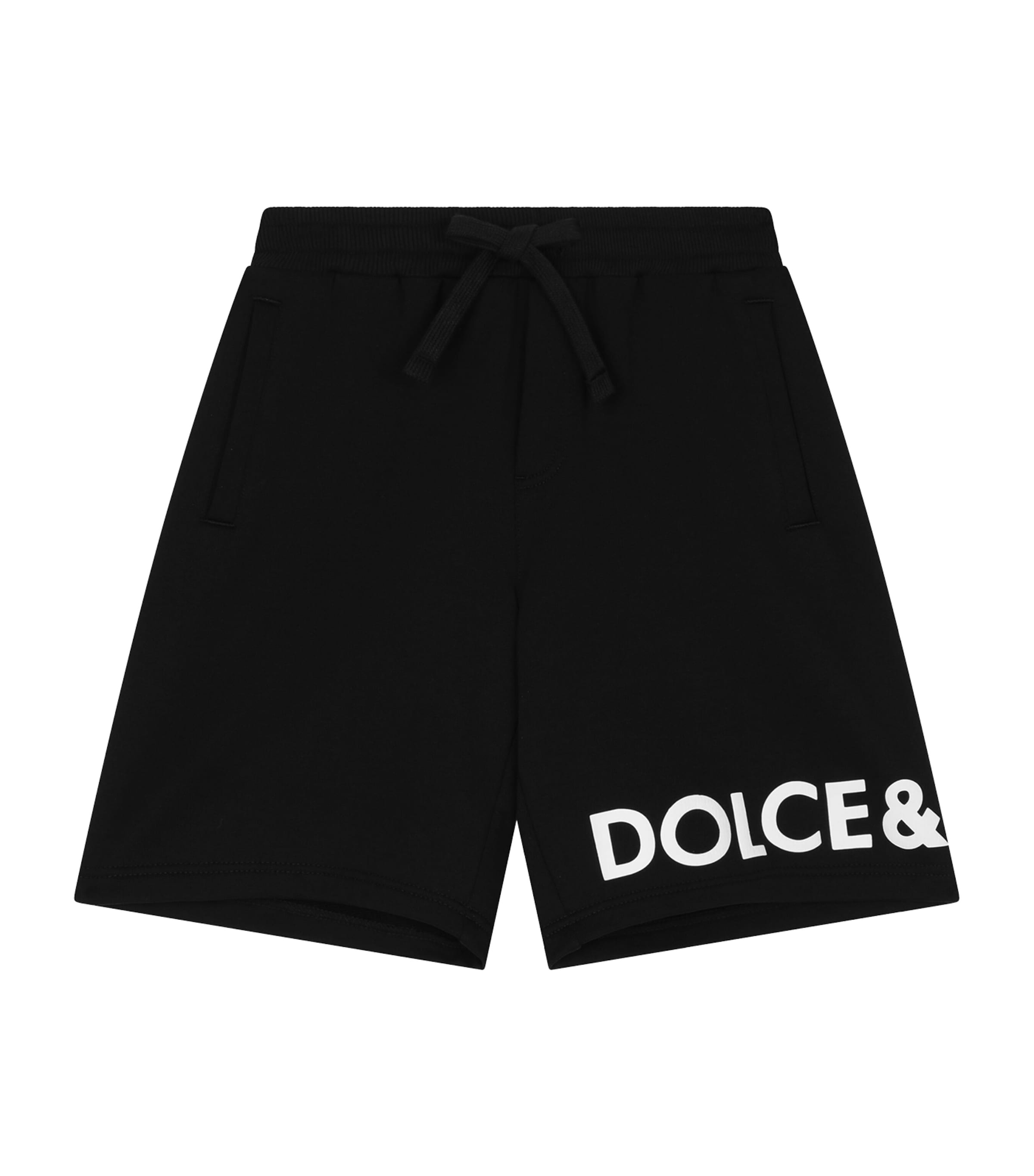 DOLCE & GABBANA COTTON LOGO SHORTS 