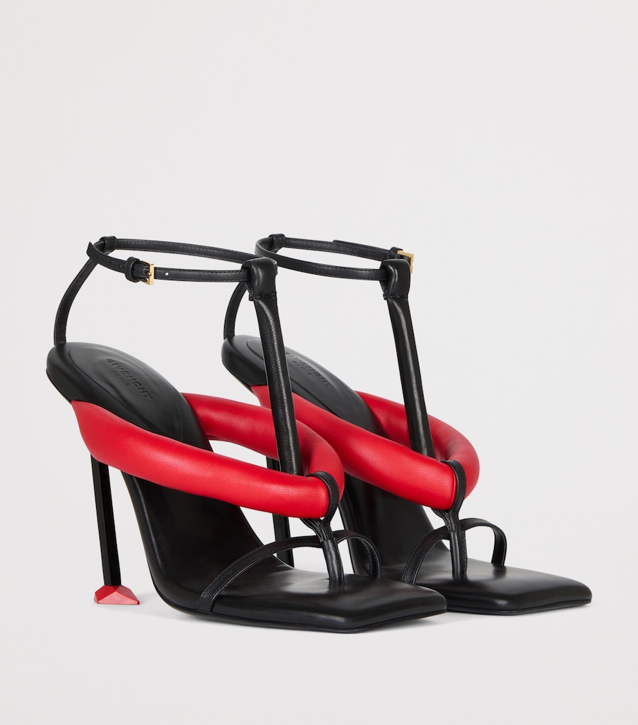Givenchy Calfskin Boudoir Sandals 95 Black/red Image 3