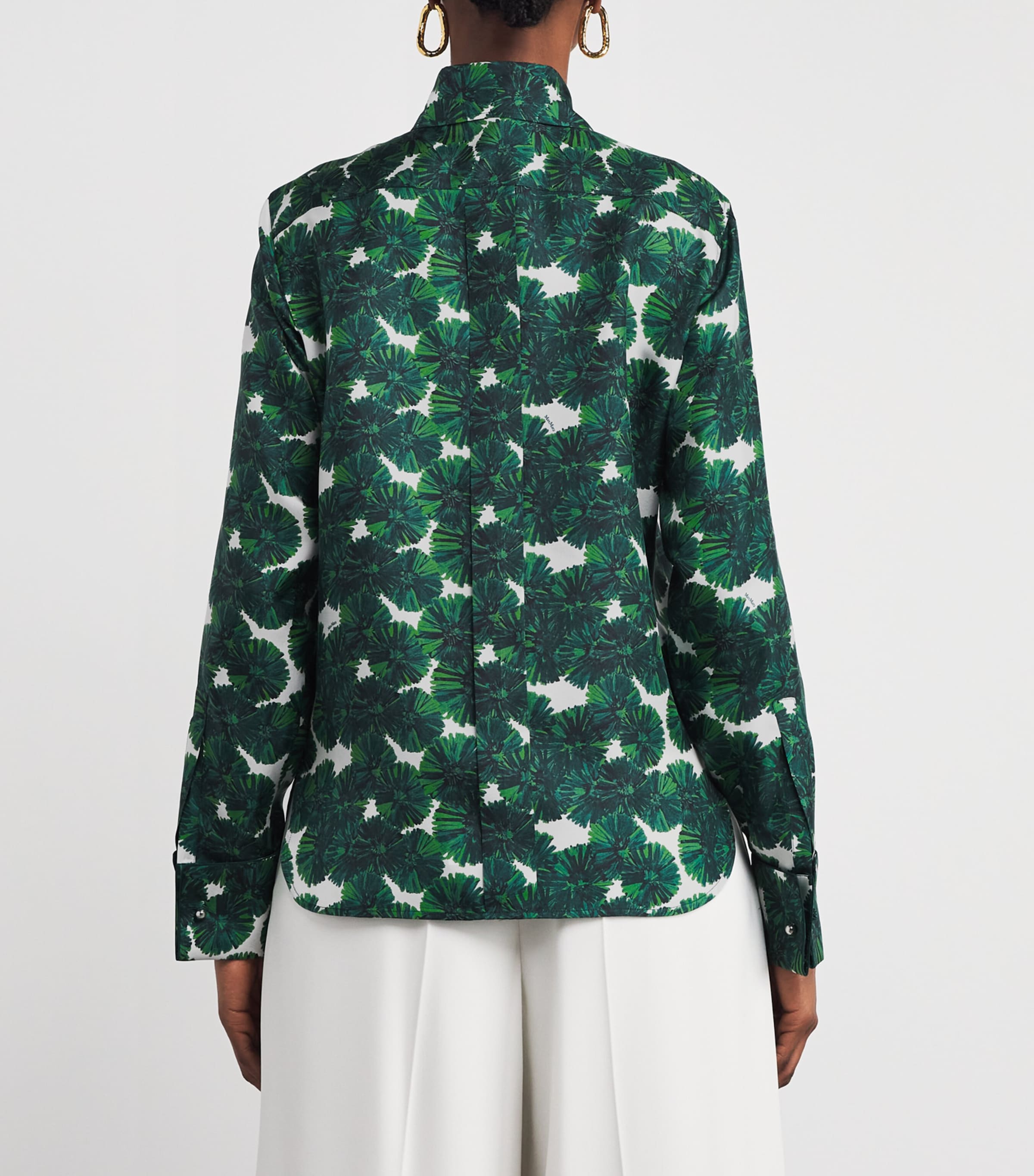 Silk Print Shirt EMERALD Image 4
