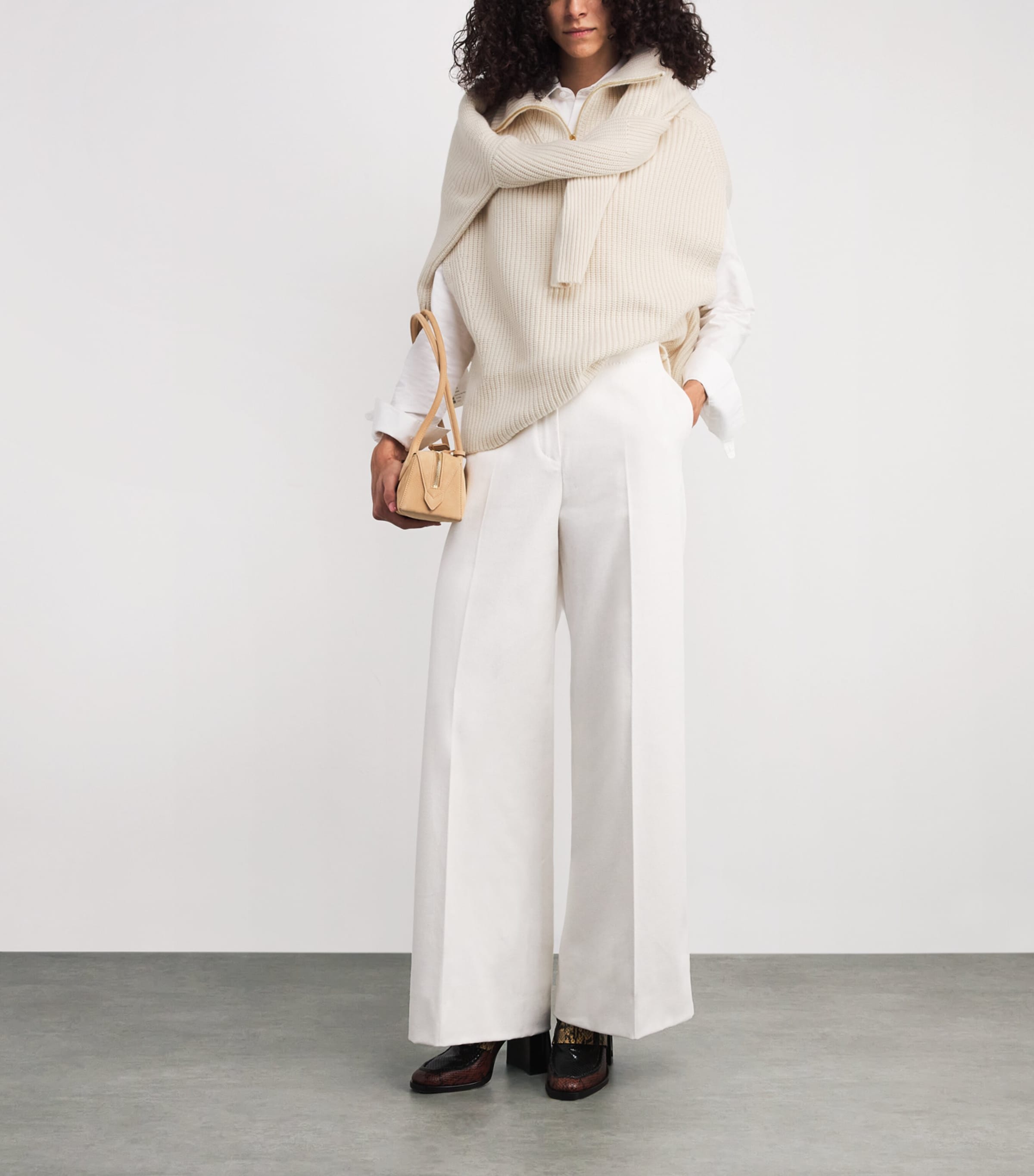 Cashmere-Blend Ribed Raffet Sweater WAX Image 2