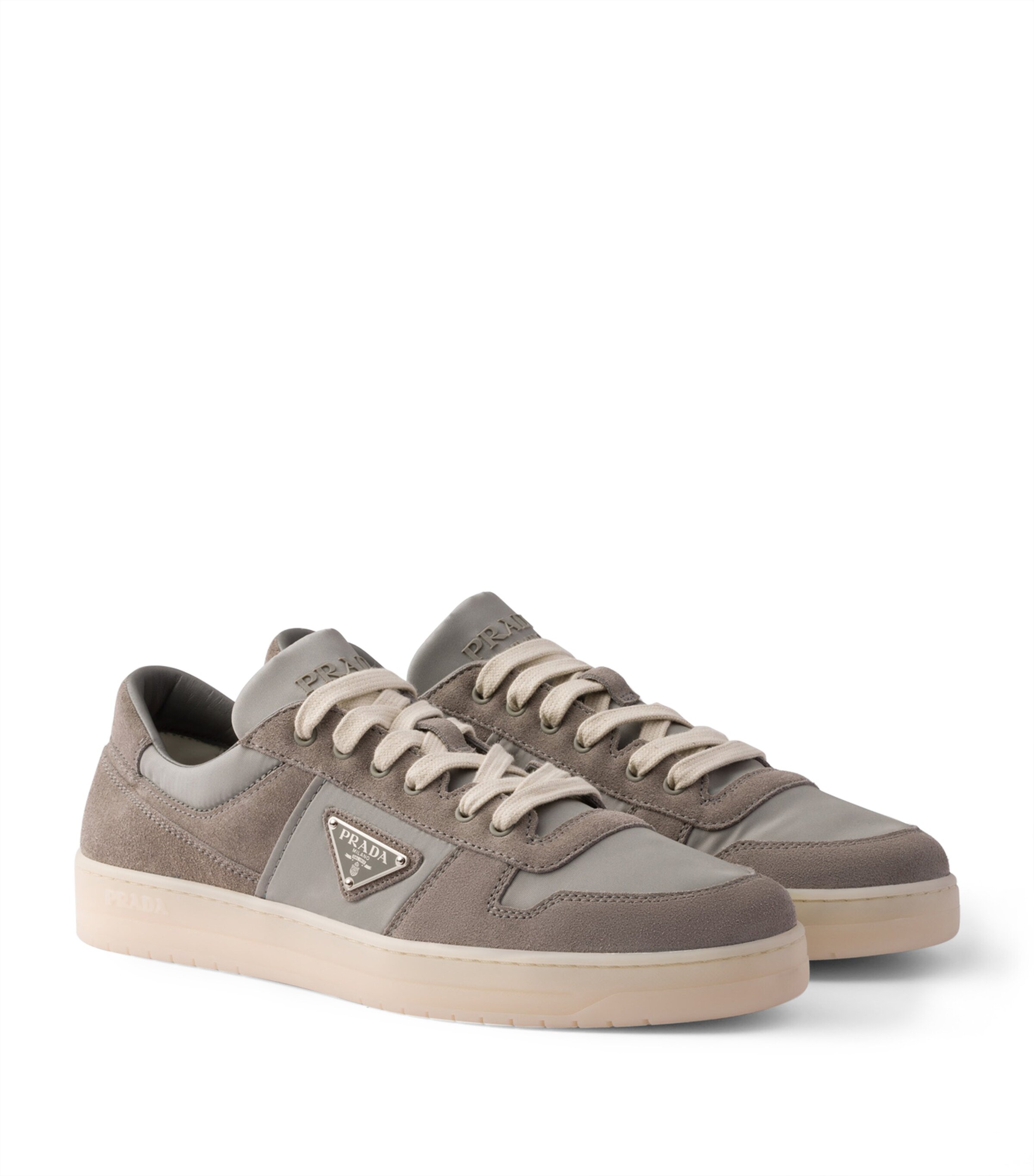 Suede and Re-Nylon Downtown Sneakers F0276 Image 1