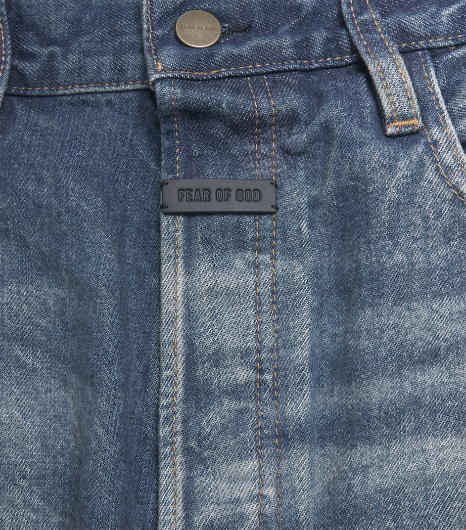 Light Wash Straight Jeans MID INDIGO Image 5