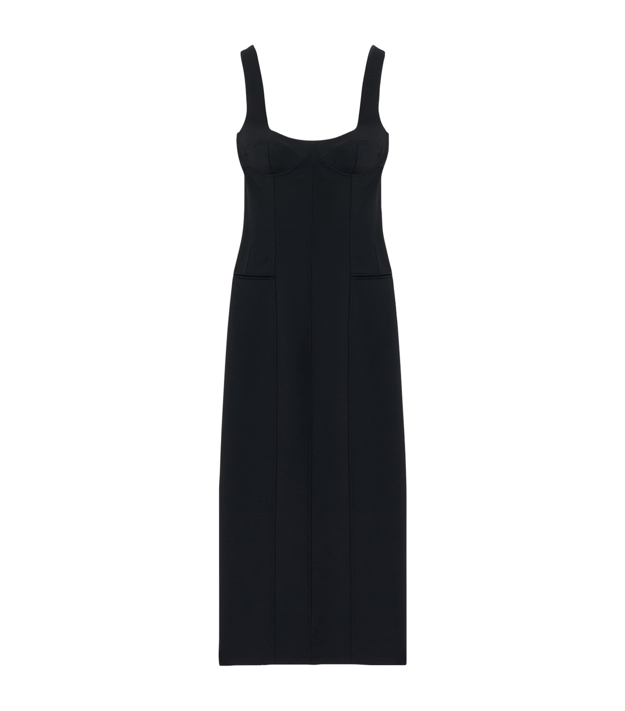 McQueen Womens Wool-Mohair Midi Dress Image 1