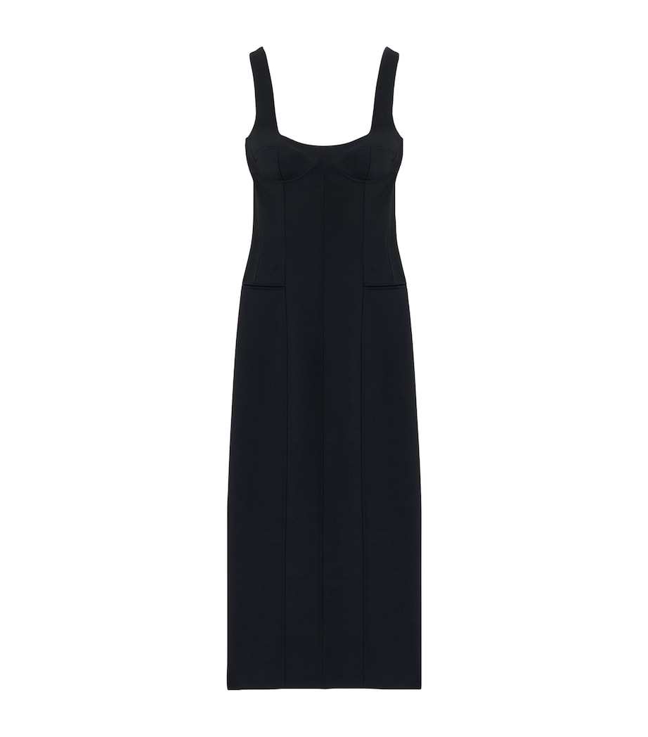 McQueen Womens Wool-Mohair Midi Dress Image 1