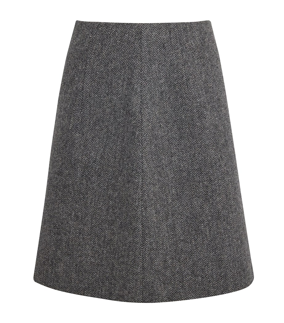 Wool A-Line Skirt DARK GREY Image 1