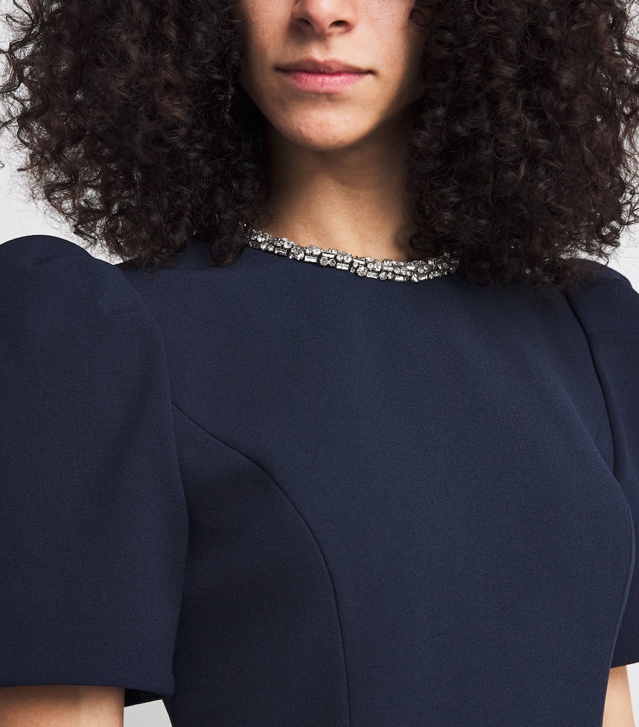 Nemy Bow Mini Dress NAVY Image 4