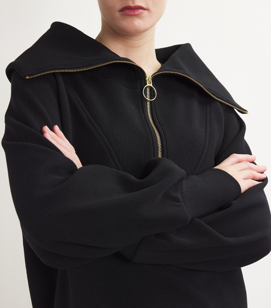 Vine Half-Zip Sweatshirt BLACK Image 6