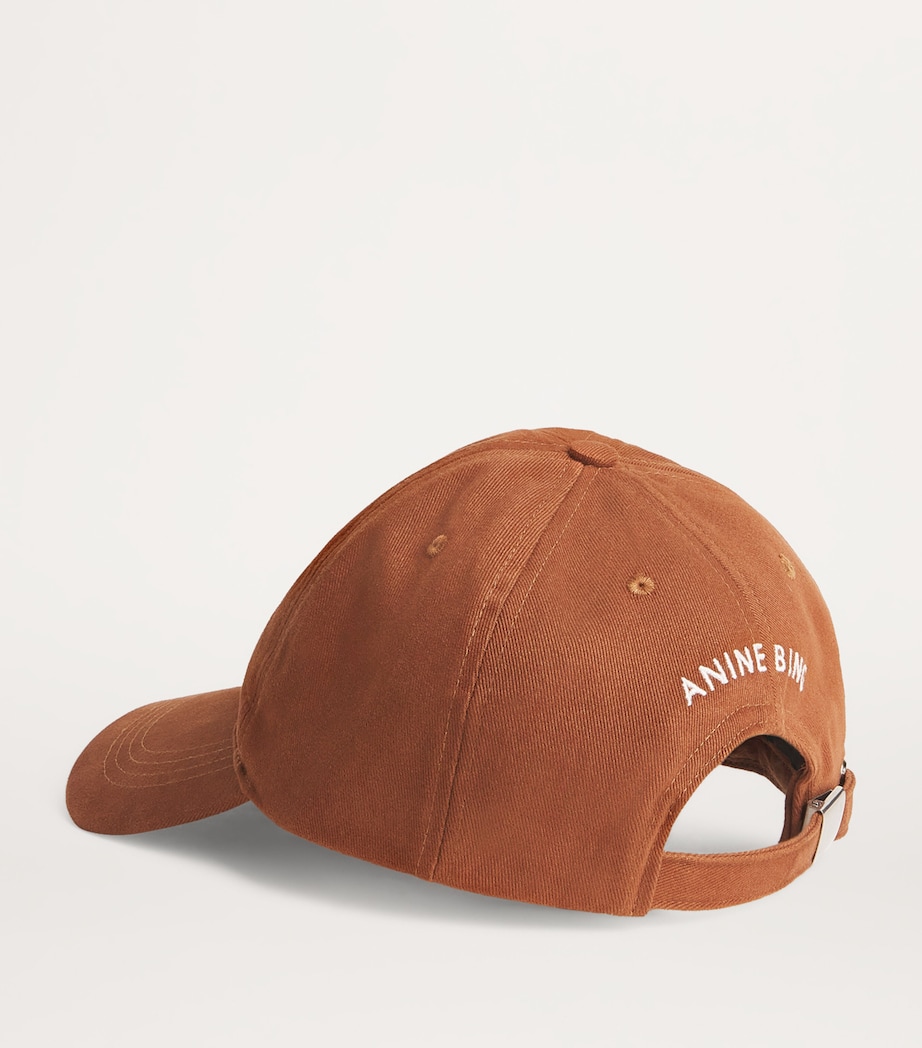 Embroidered Jeremy Baseball Cap DARK CAMEL Image 2