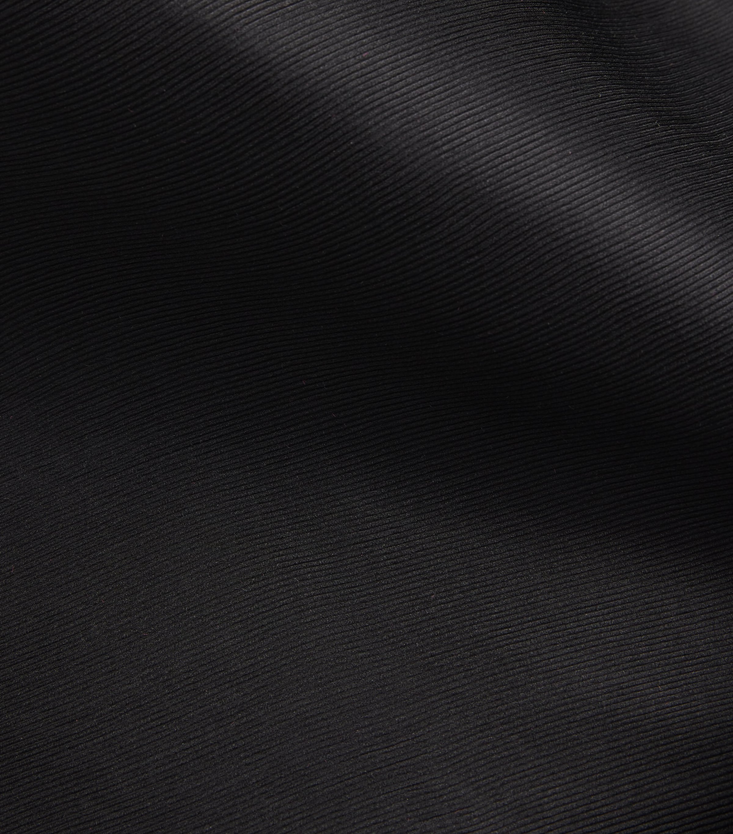 Silk Plissé Scoop-Neck Top BLACK Image 5