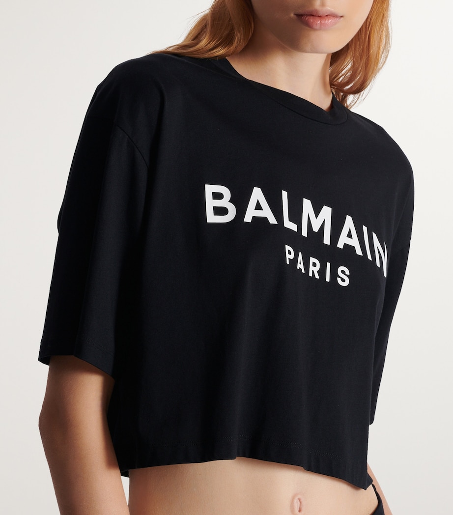 Cropped Logo T-Shirt EAB NOIR/BLANC Image 5
