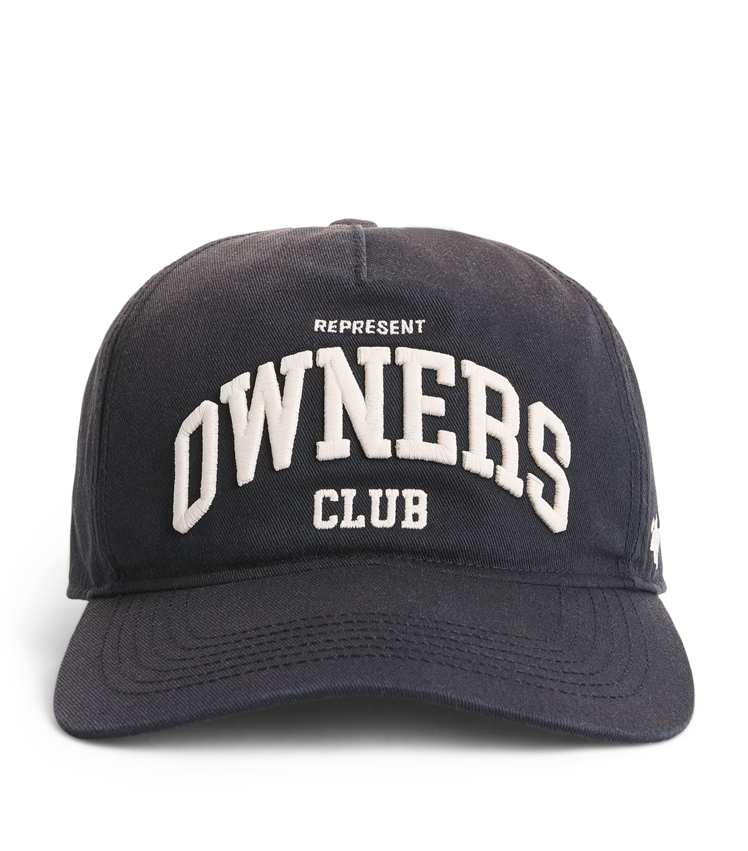 Represent Cotton Owners Club Baseball Cap Faded Black Image 1