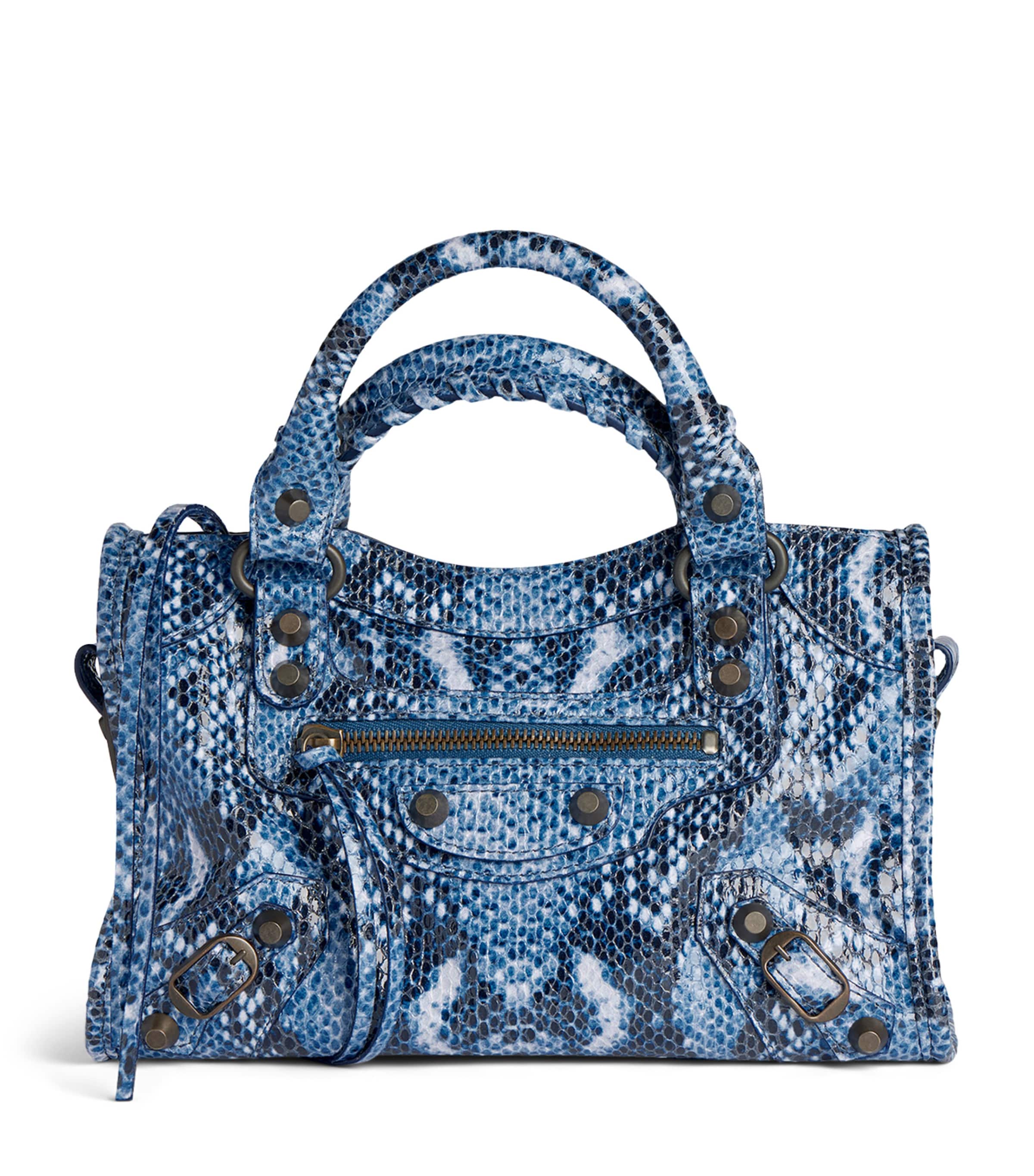 Mini Calfskin Python-Embossed Le City Top-Handle Bag 4735 Image 1