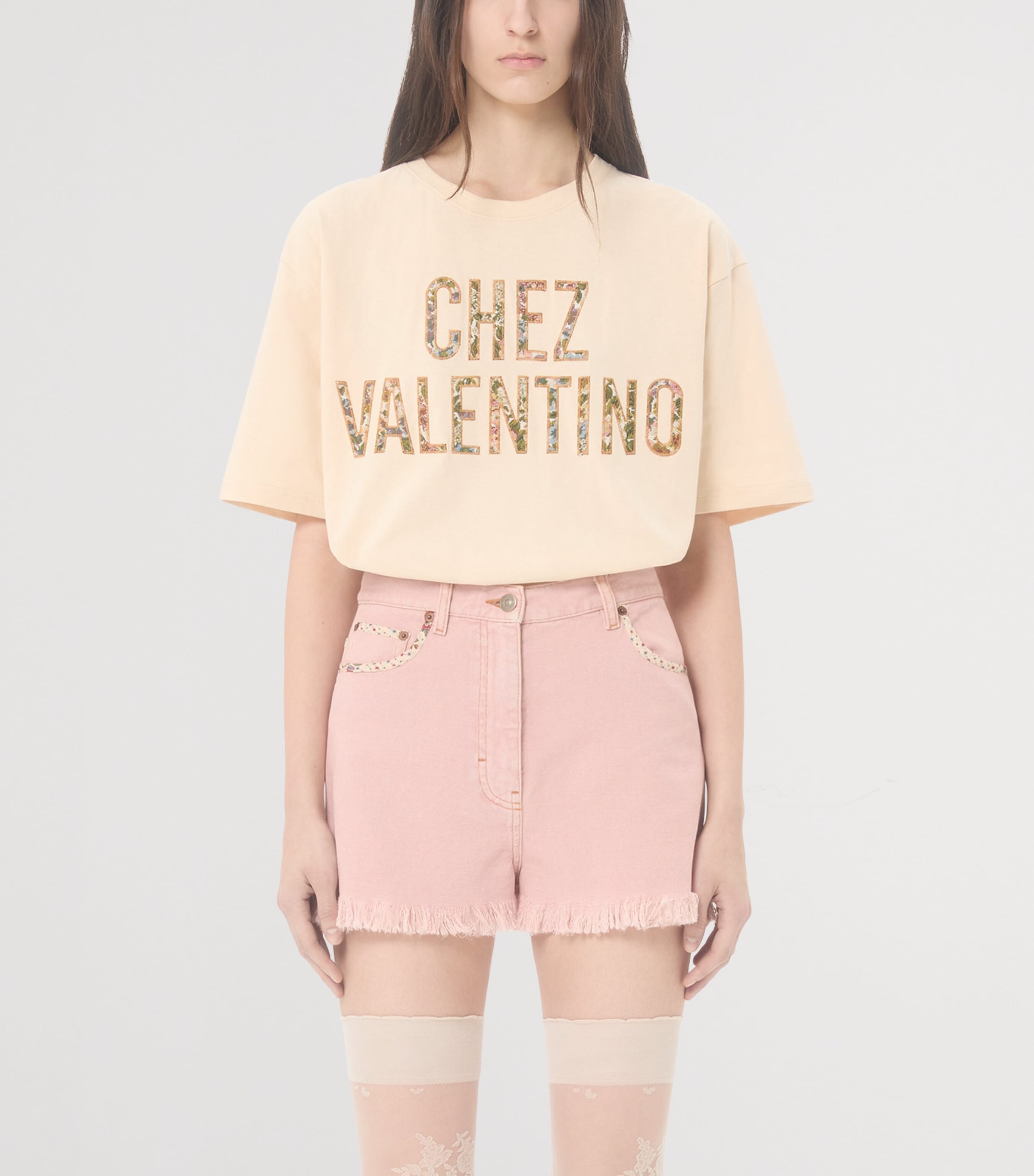 Valentino Womens Cotton Chez Valentino T-Shirt Image 2