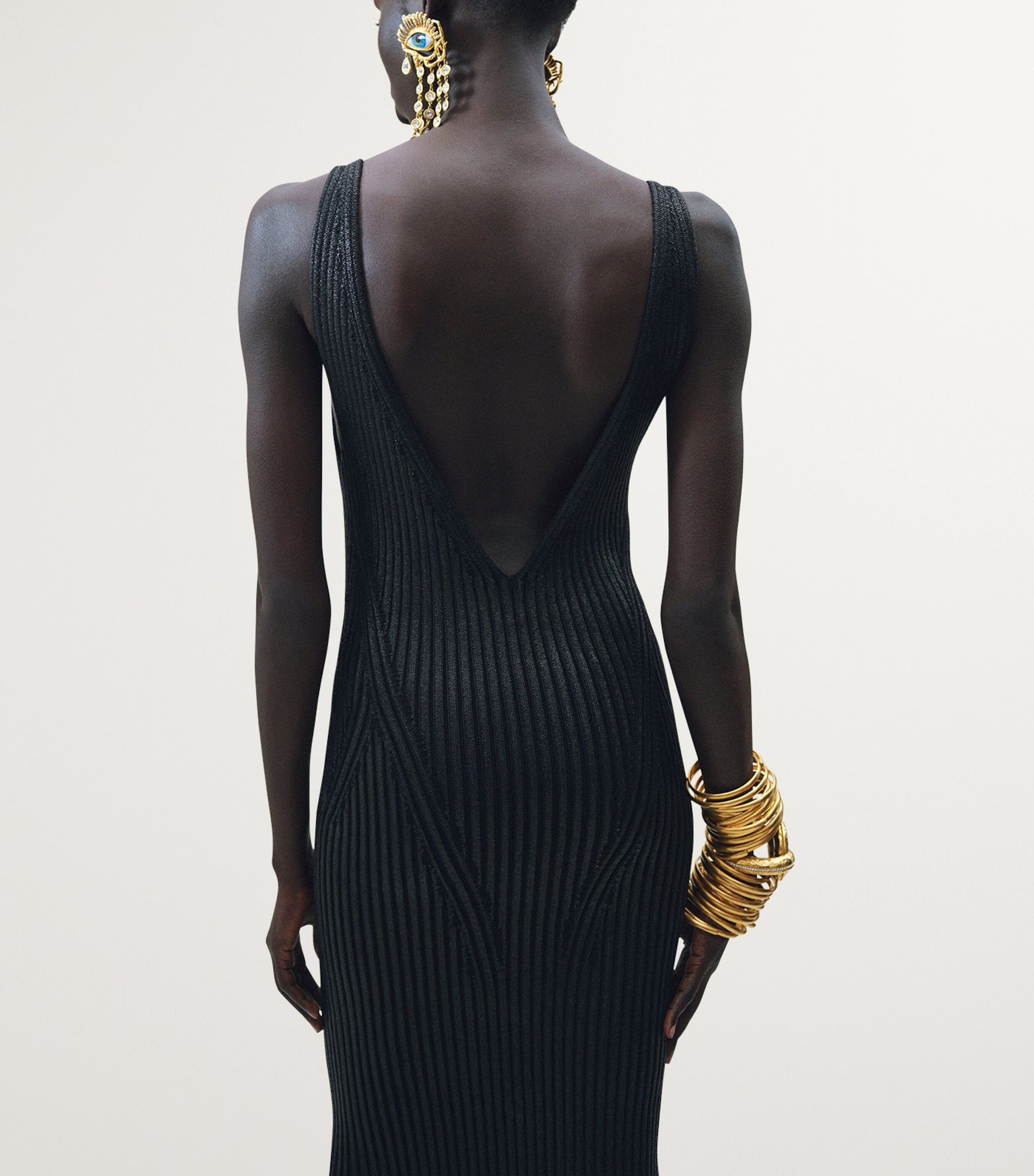 Crying Eyes Earrings 056GOLD Image 2