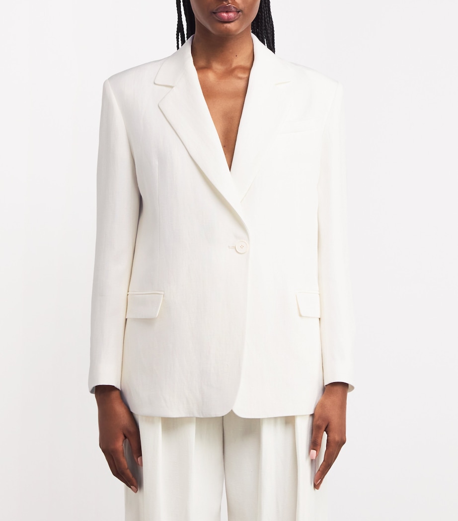 Single-Breasted Blazer ECRU Image 3