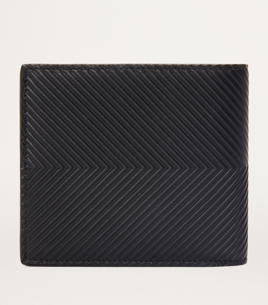 Textured Leather Bifold Wallet BLACK Image 4