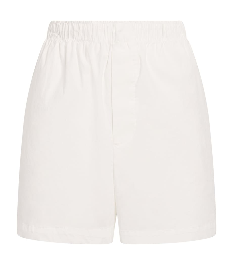 Cotton Poplin Boxer Shorts SNOW Image 1