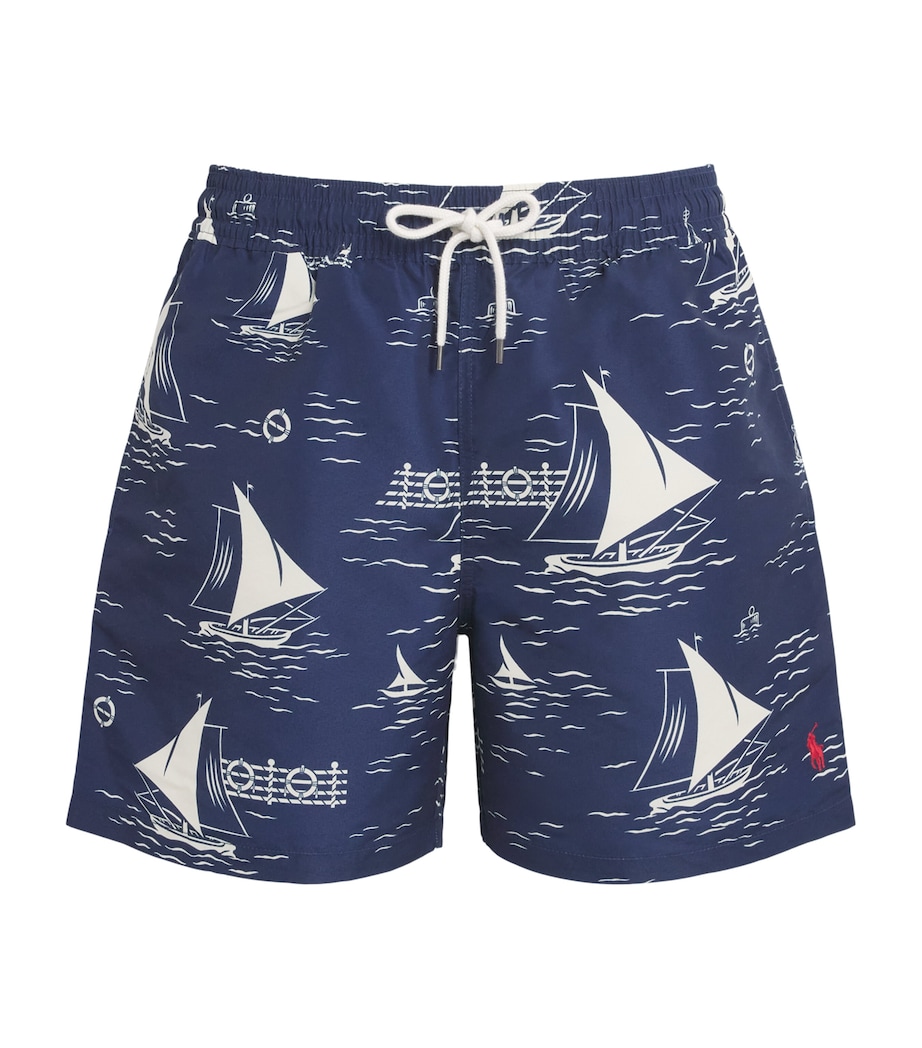 Polo Ralph Lauren Mens Sailboat Swim Shorts All Over Sailboats Image 1