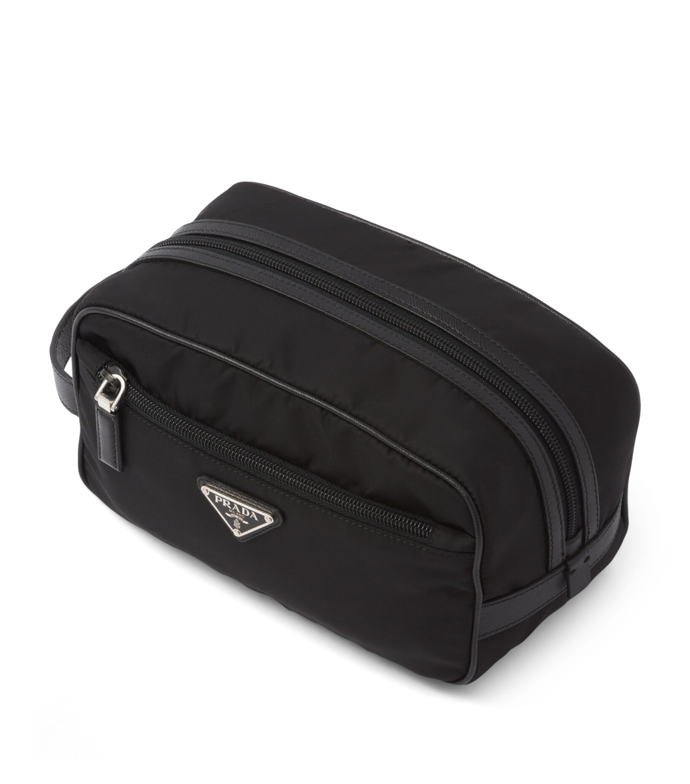 Prada Re-Nylon and Saffiano Leather Wash Bag Image 3