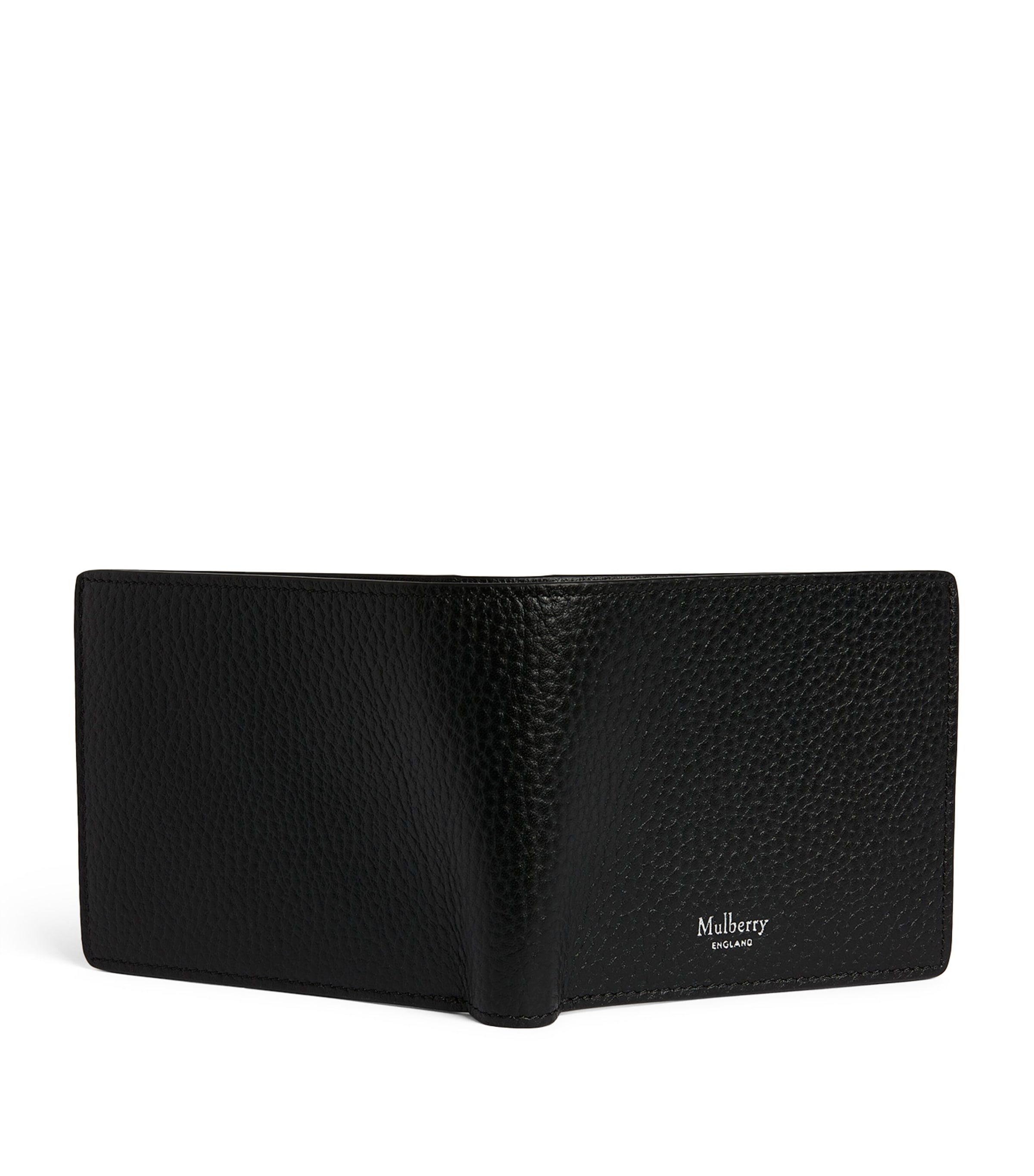 Leather Bifold Wallet BLACK Image 3