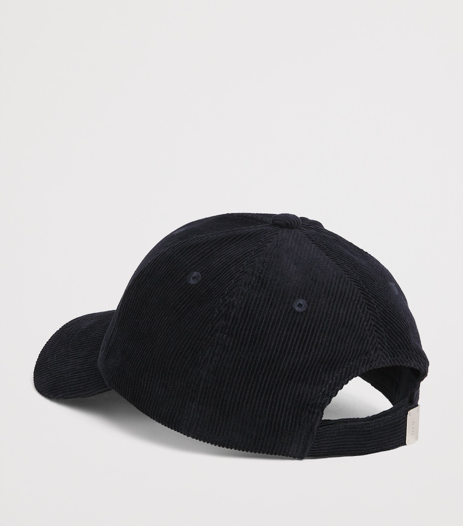 Cotton-Blend Logo Cap NAVY Image 3