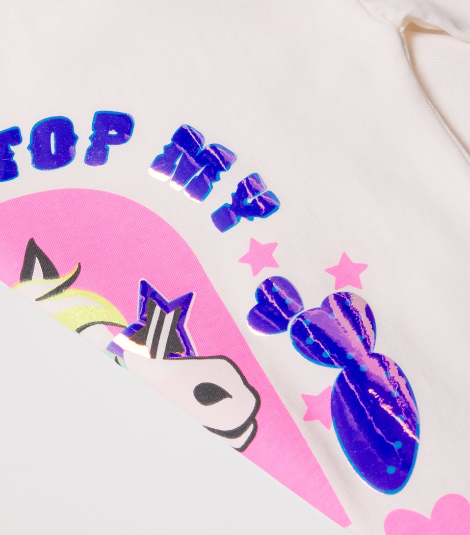 Cotton Pony Graphic T-Shirt (8-12 Years) IVORY Image 3