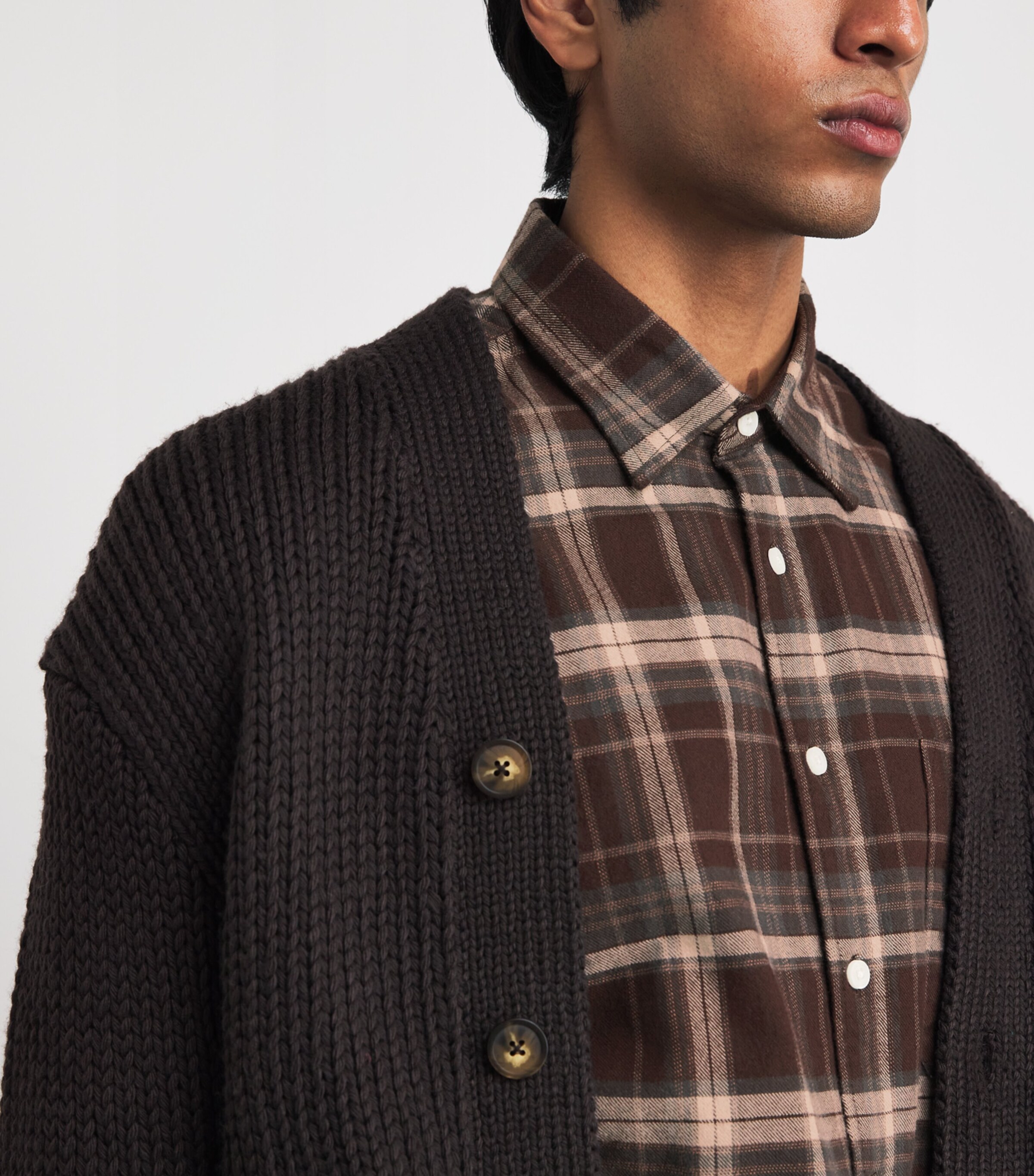 Organic Cotton Flannel Deon Shirt DUSKY PORT Image 6