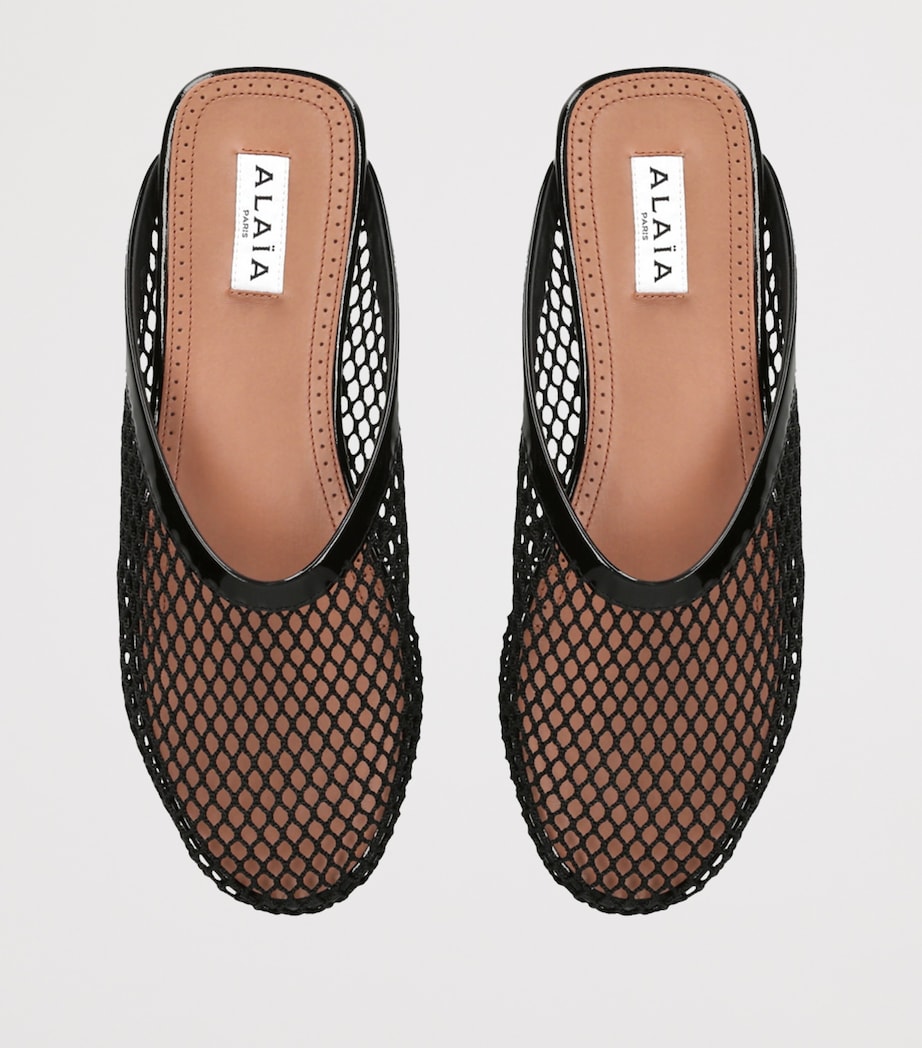 Fishnet Mules BLACK Image 4
