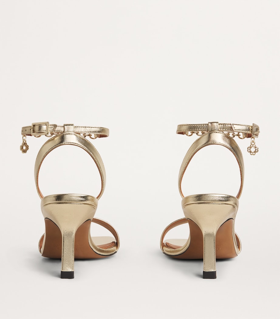 Leather Chain-Detail Sandals 50 LIGHT GOLD Image 2