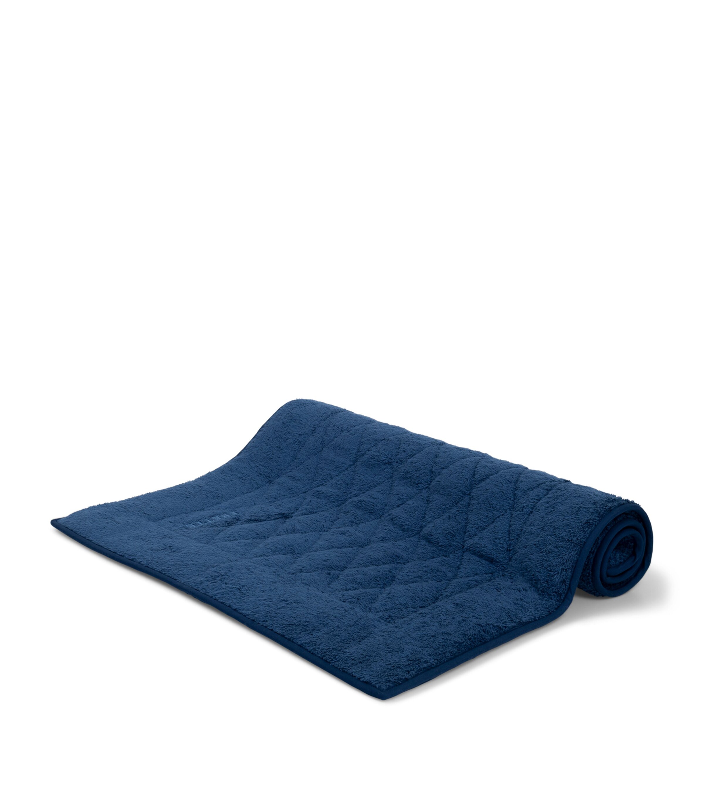 Frette Cotton Unito Bath Mat (54cm x 87cm) Indigo Blue Image 2