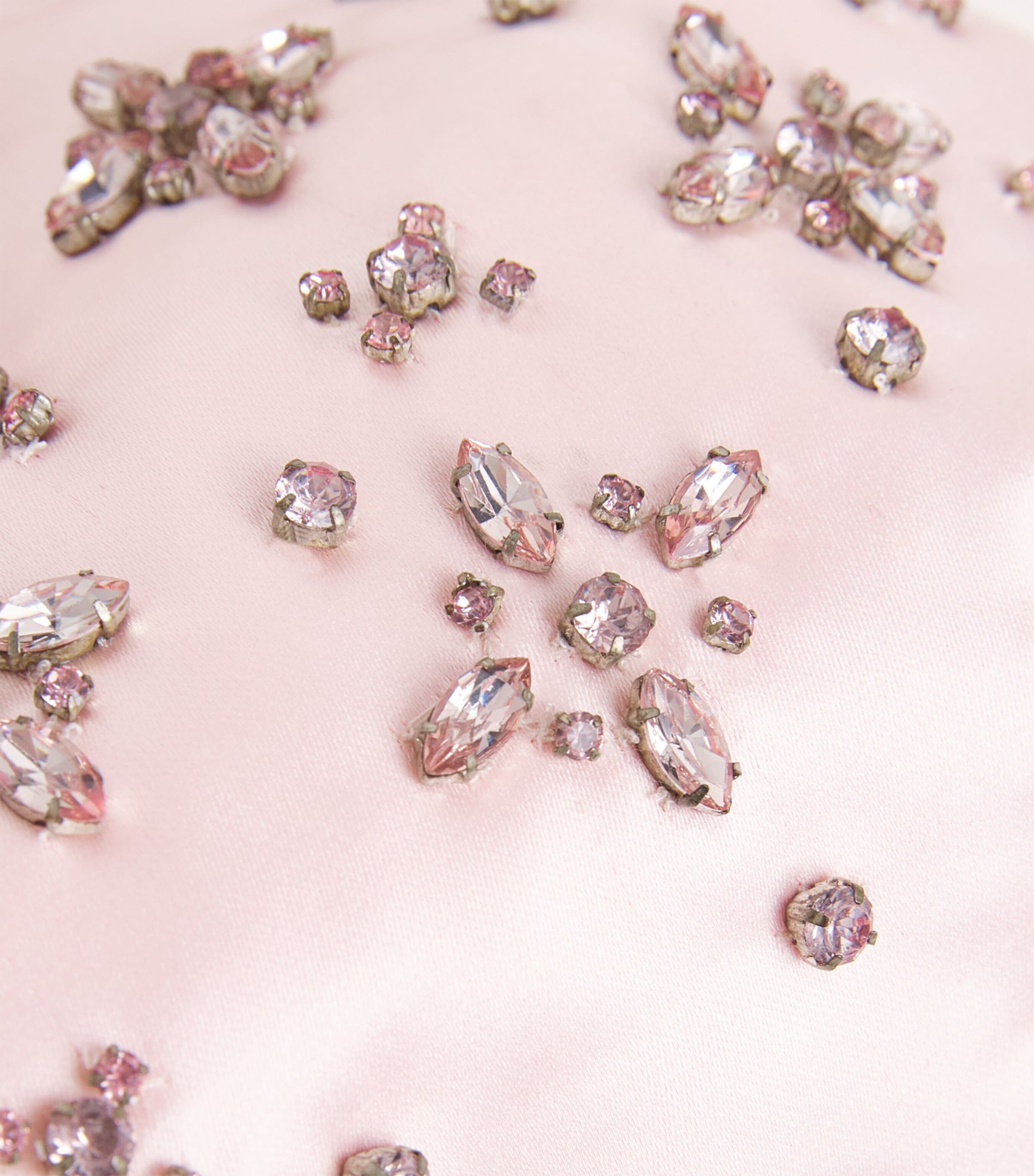 LoveShackFancy Mini Satin Rhinestone Serina Top-Handle Bag Pink Image 4