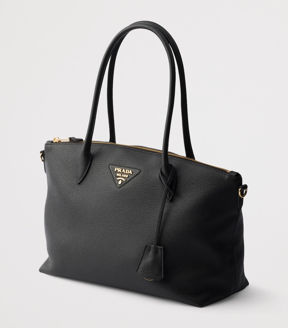 Prada Womens Large Calfskin Tote Bag Image 3