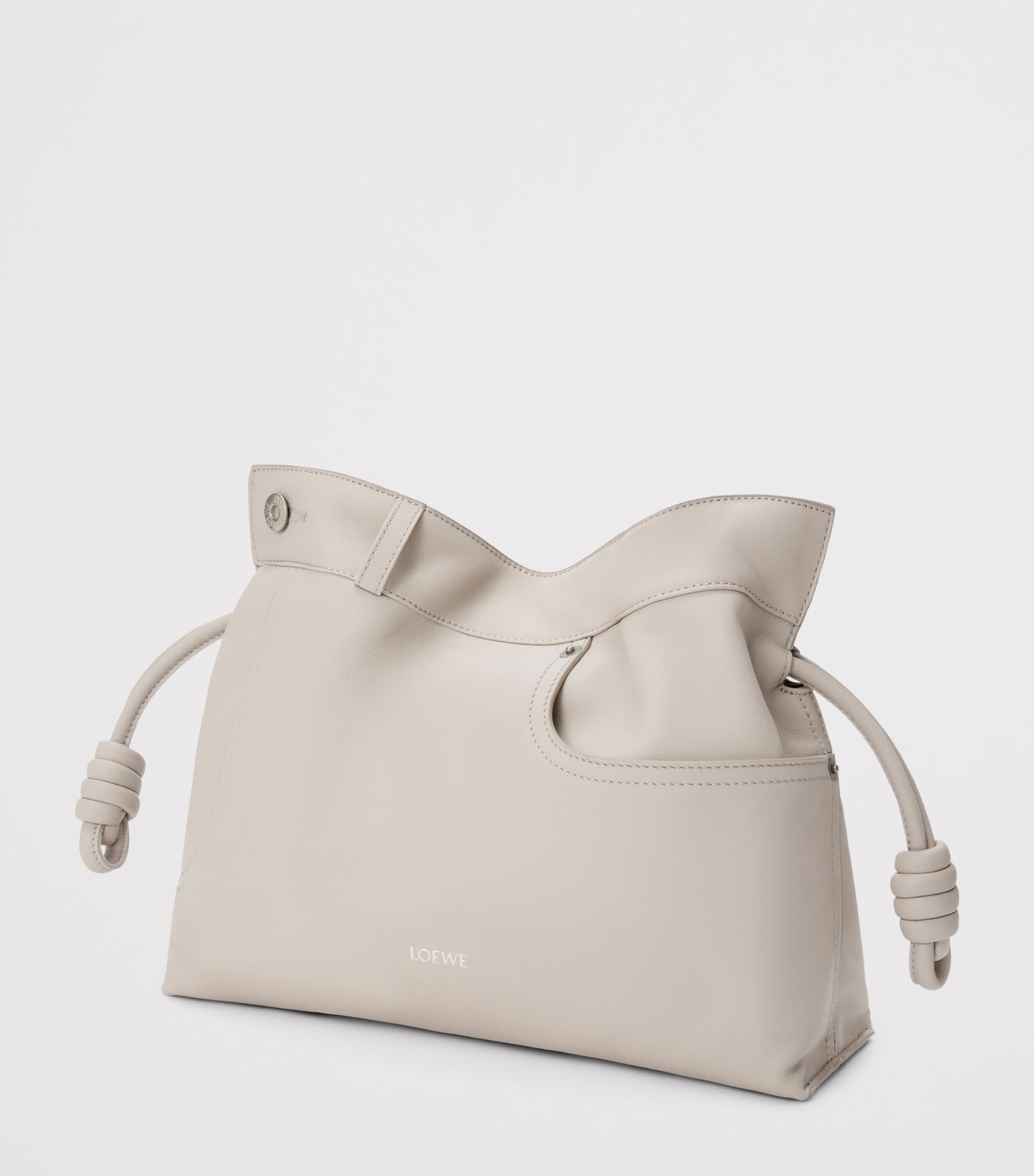 Leather  Jean-Detail Flamenco Purse LIGHT GHOST Image 2