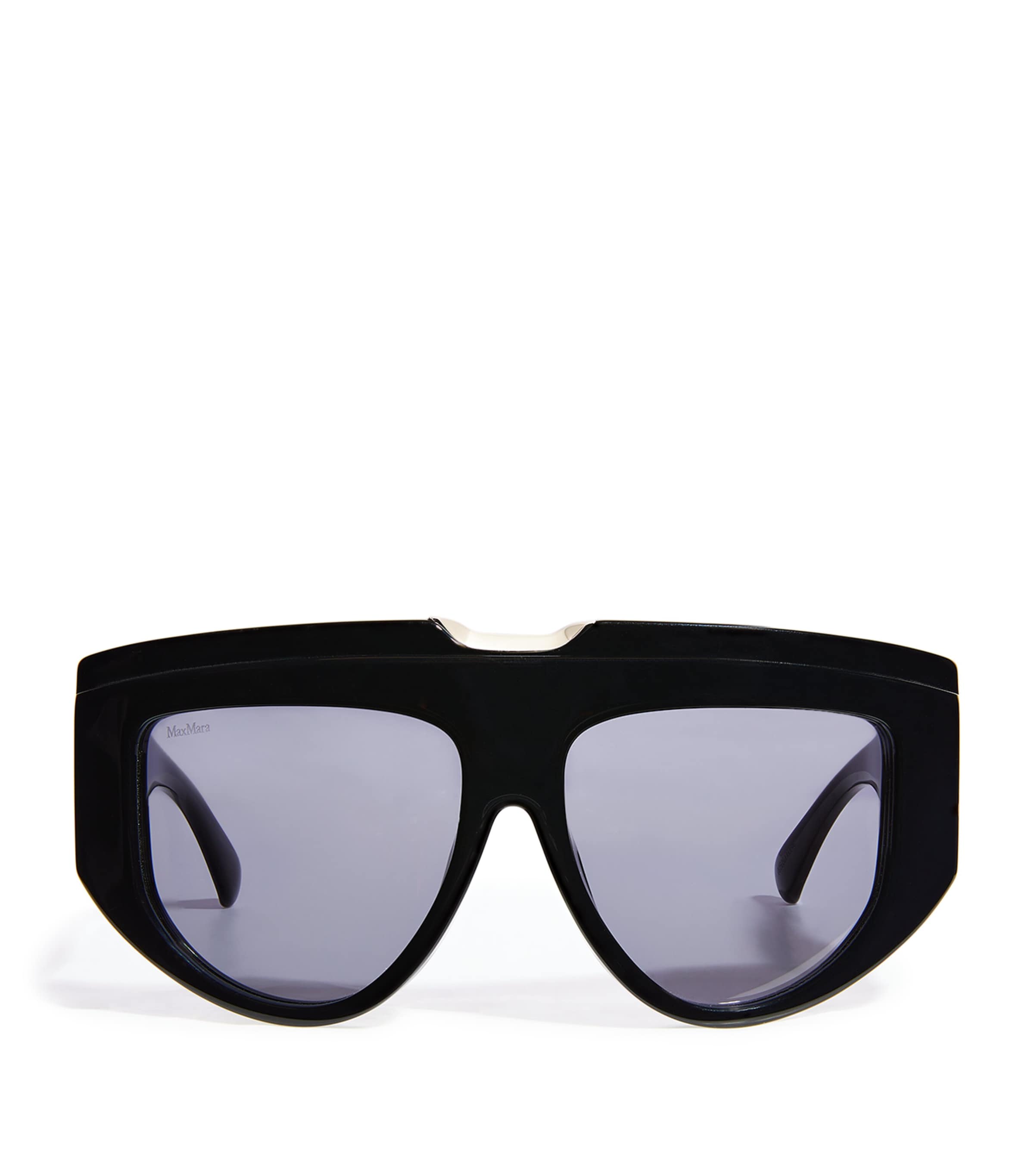 Max Mara Geometric Sunglasses In Black