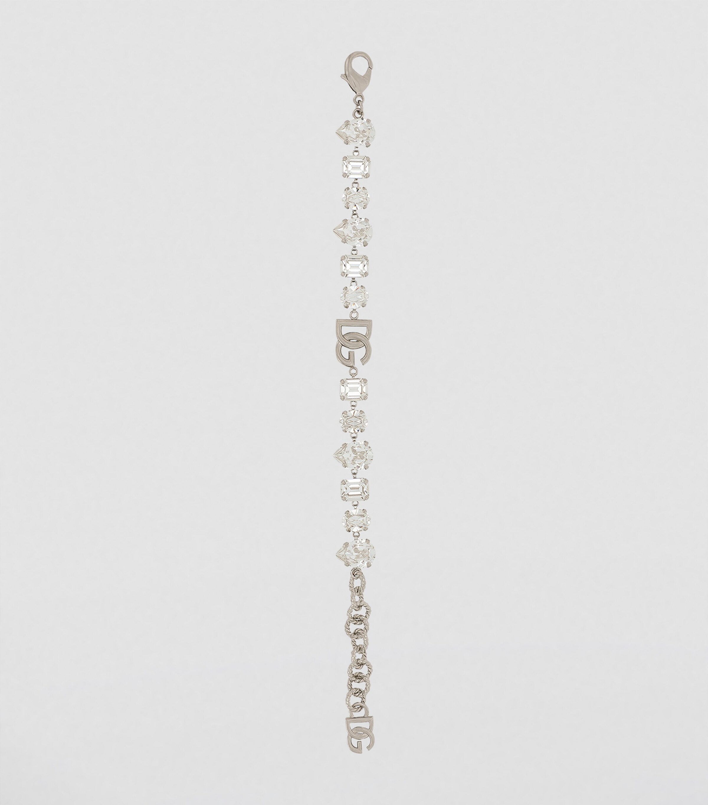 Rhinestone DG Logo Bracelet 87655-SILVER/PA Image 3