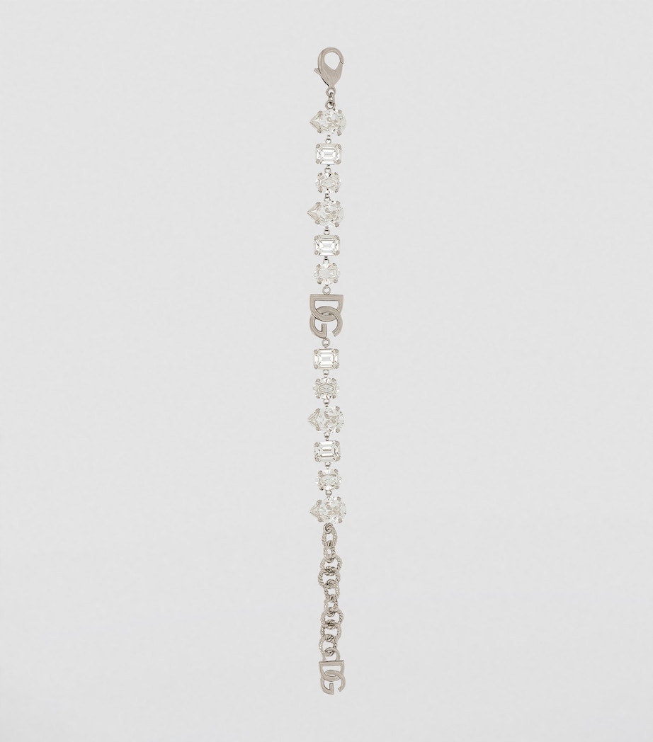 Rhinestone DG Logo Bracelet 87655-SILVER/PA Image 3